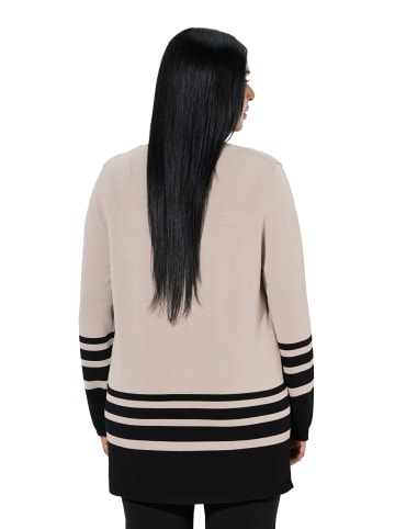 Ulla Popken Pullover in dunkelbeige