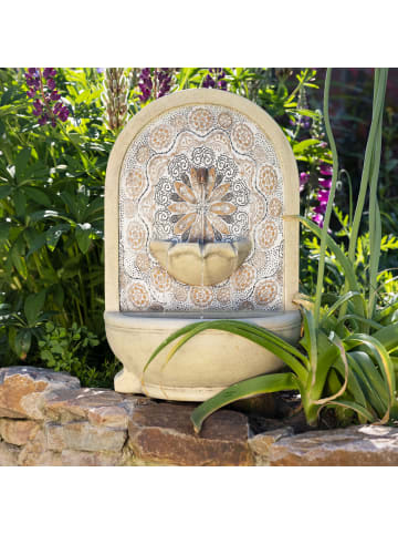 MARELIDA Gartenbrunnen Wand- und Standmontage H: 54cm in natur, braun