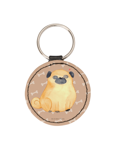 Mr. & Mrs. Panda Anhänger Mops ohne Spruch in Hundeglück