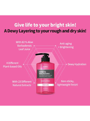 KUNDAL Körperlotion Honey & Macadamia Pure Body Lotion, 500 ml