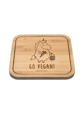 Mr. & Mrs. Panda Bierdeckel Einhorn Vegan mit Spruch in Transparent