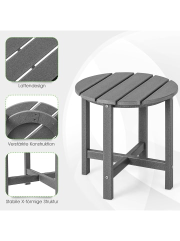 COSTWAY Beistelltisch HDPE in Grau