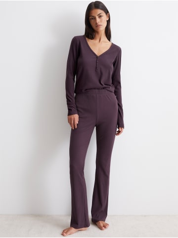 Marc O'Polo Pyjamahose Modern Move in midnight plum