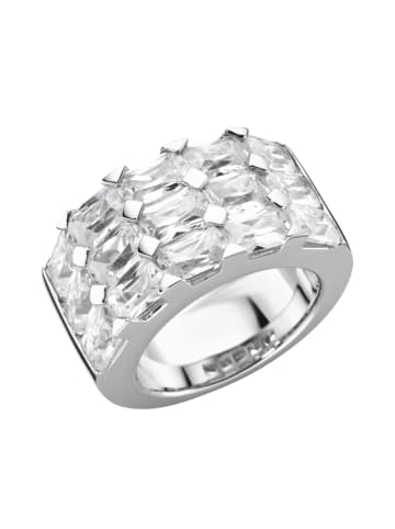 Giorgio Martello Milano Ring Mit Weißen Zirkonia in Weiss