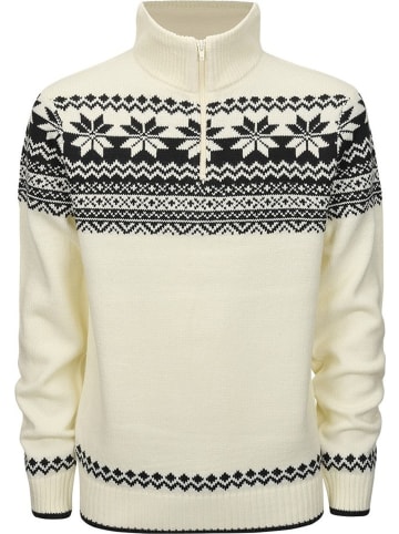 Brandit Strickjacke / Cardigan "Norwegian Troyer" in Weiß
