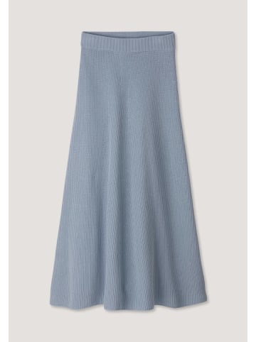 Hessnatur Strickrock Midi Regular in helles jeansblau