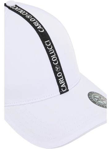 Carlo Colucci Baseball Cap Colorio in Weiß