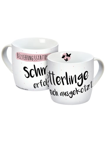 Geda Labels Tasse Schmetterlinge in Rosa - 300 ml