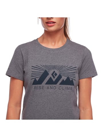 Black Diamond W RISE AND CLIMB TEE in Steingrau
