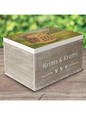 Mr. & Mrs. Panda Box Eule Federschmuck Design mit Spruch in Weiß