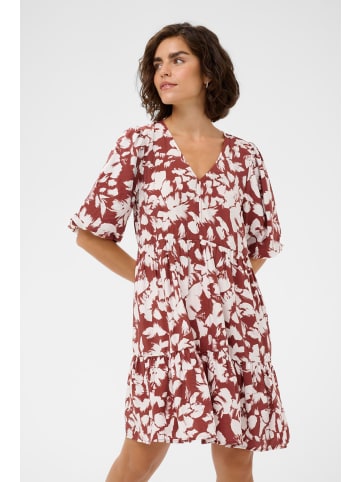Kaffe Kleid KAevie A-shape in Henna Chalk Flower