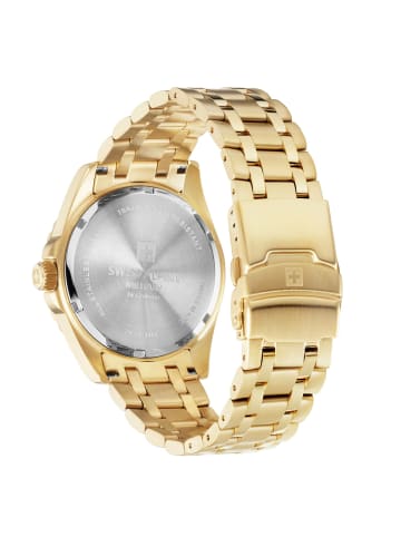 Swiss Alpine Military by Grovana Analoguhr für Herren in gold