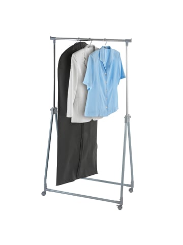 Wenko Kleiderbügel für Kleidung - Schrank auf Rädern in Silbern, (B) 92 x (L) 52 cm