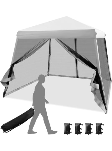 COSTWAY 3x3 m Pop Up Pavillon in Grau
