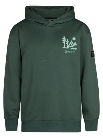 Petrol Industries Grafisches Hoodie Deschutes in Grün
