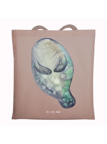 Mr. & Mrs. Panda Beutel Seekuh Happy ohne Spruch in Braun Pastell