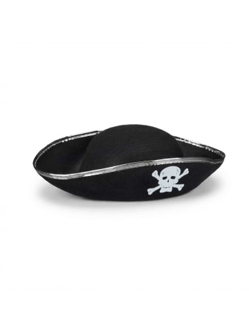 relaxdays 4 x Piratenhut in Schwarz/ Silber