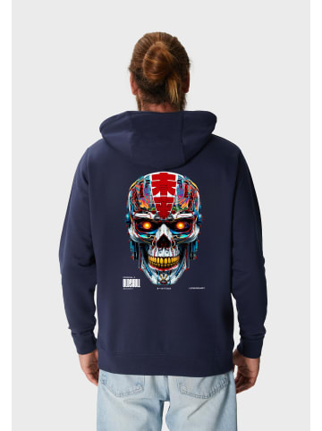 OLDSKULL Kapuzensweater Xtreme Vivid Skull Graphic in Navy
