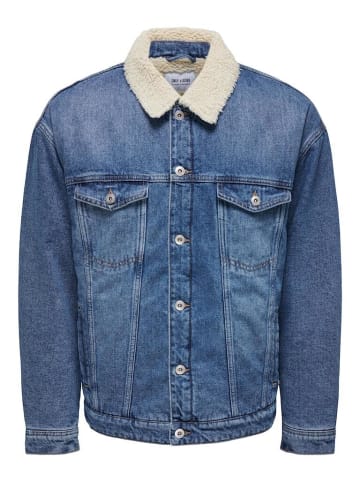 Only&Sons Jeansjacke in Medium Blue Denim