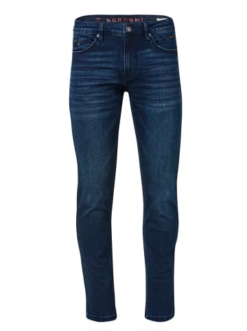 KOROSHI Regular fit stretch jeans. in blau
