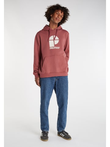 Protest " CLASSIC LOGO HOODY in Roan Rougebordeaux