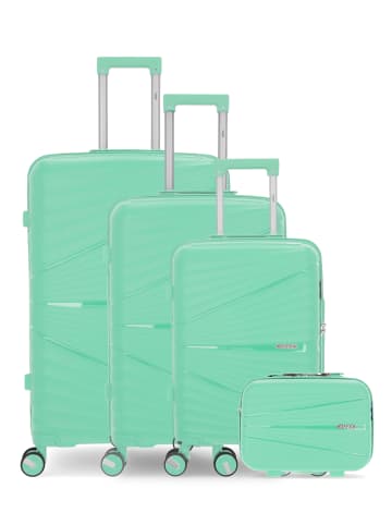 OBAGO 4 tlg. Kofferset VELA C in Hellgrün (103L/67L/43L/12L)