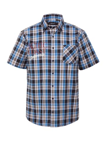 Men Plus Hemd in navy blau