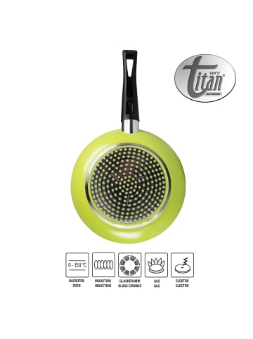 Very Titan Bratpfanne 24 cm Grün | ohne Deckel in Grün