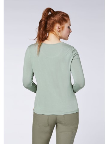 Gardena Longsleeve im gedruckten Gardening-Design in Grau