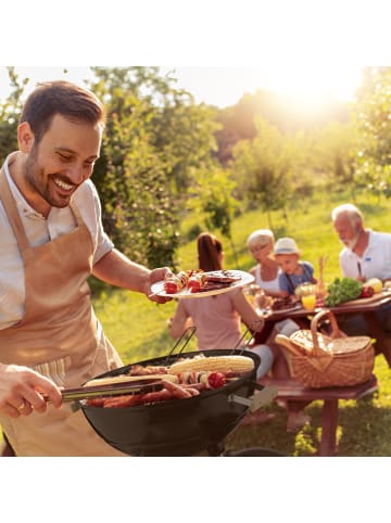 relaxdays Kugelgrill in Schwarz - Ø 54 cm