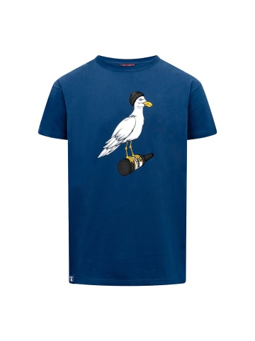 Derbe T-Shirt Sturmmöwe in Dunkelblau