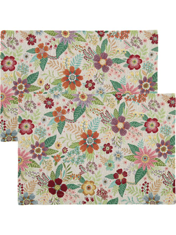 Erwin Müller Jacquard Tischset 2er-Pack in natur-bunt