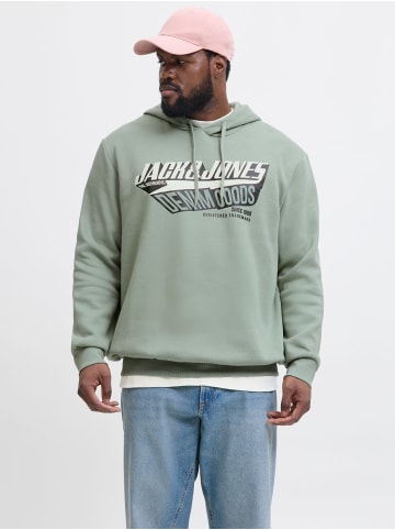 JACK & JONES PLUS Kapuzenpullover in Iceberg Green