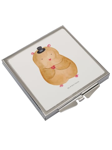 Mr. & Mrs. Panda Schminkspiegel Hamster Hut ohne Spruch in Weiß