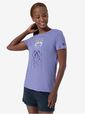 super.natural Merino T-Shirt OCTOPUSSY in lila