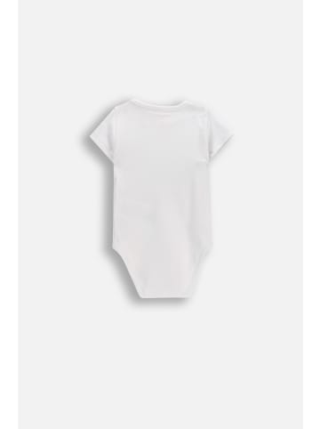 Coccodrillo Wickelbody mit kurzen Ärmeln in weiß