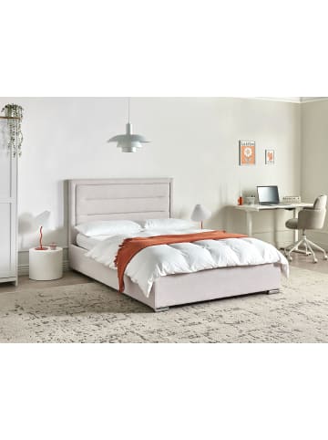 Beliani Doppelbett ROUEN in Beige - (W) 148 x (H) 111 x (L) 214 cm