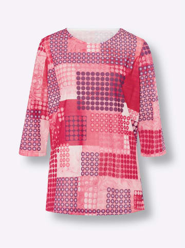 Sieh an! Longshirt in fuchsia-traube-bedruckt