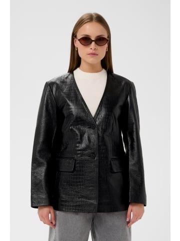 Soaked in Luxury Lederjacke SLSarja Feminine Form in Black