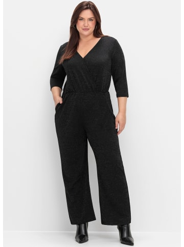 sheego Overall in schwarz