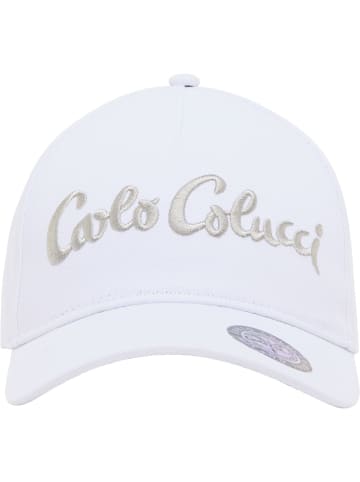 Carlo Colucci Baseball Cap Coronet in Weiß