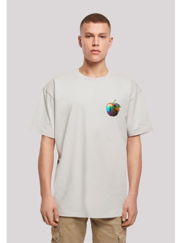 F4NT4STIC T-Shirt Colorfood Collection - Rainbow Apple in lightasphalt