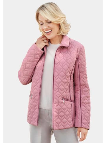 GOLDNER Kurzgröße:  Leicht wattierte Steppjacke in altrosé / rosenholz