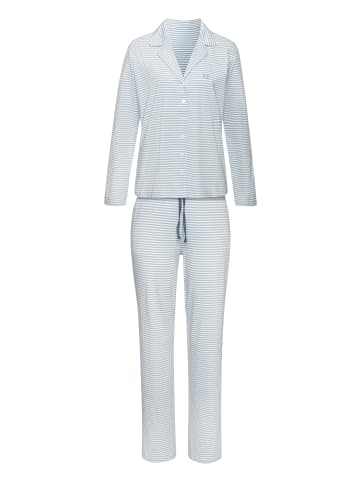 VIVANCE DREAMS Pyjama in blau-weiß-gestreift