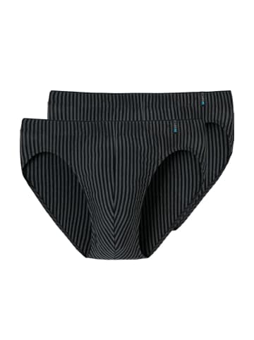 Schiesser Mini Slip / Unterhose Long Life Soft in Blauschwarz