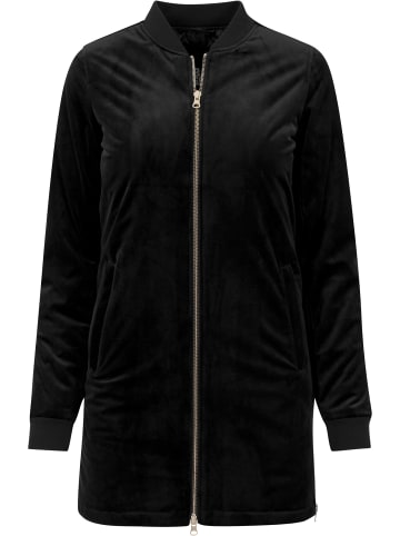 Urban Classics Urban Classics Damen Ladies Long Velvet Jacket in black