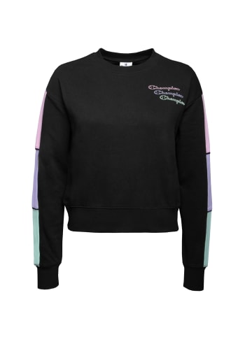 Champion Sweatshirt Crewneck Croptop in schwarz