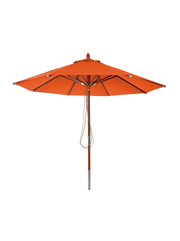 MCW Sonnenschirm C57, 14kg, rund Ø3m, Seilzug, Terracotta