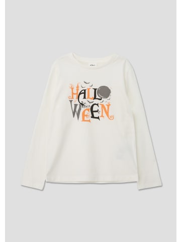 s.Oliver T-Shirt langarm in Creme-weiß