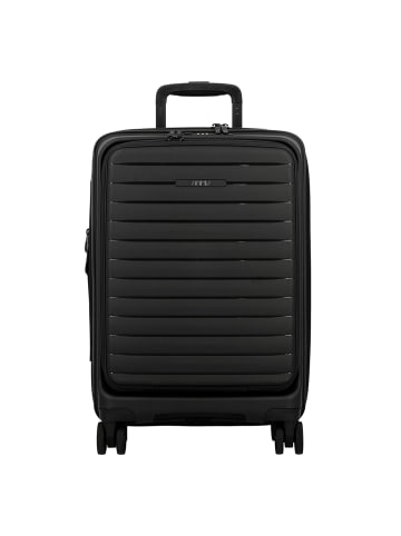 Jump Striper 4 Rollen Kabinentrolley 55 cm mit Dehnfalte in dark grey